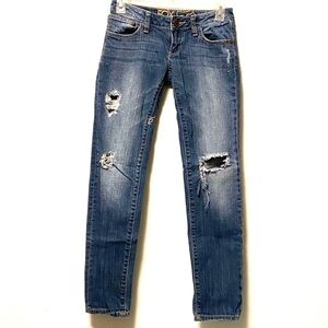 Womens Fox Jeans Size 0 Distressed